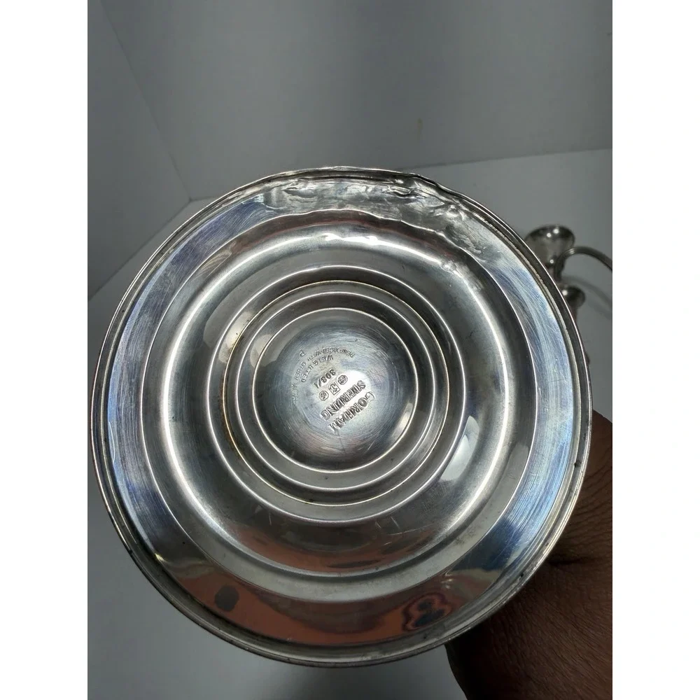 Gorham Sterling Silver Weighted Twist 808/1 Candelabra‎ Dents On It Pair